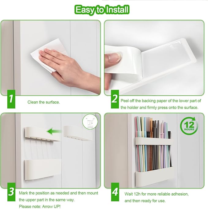 Straw Holder for Cabinet Door, Silicone Straw Organizer for Cabinet Door, Kitchen Cabinet Organizer Reusable Straws Dispenser for Home Kitchen Accessories (White) - Image 5