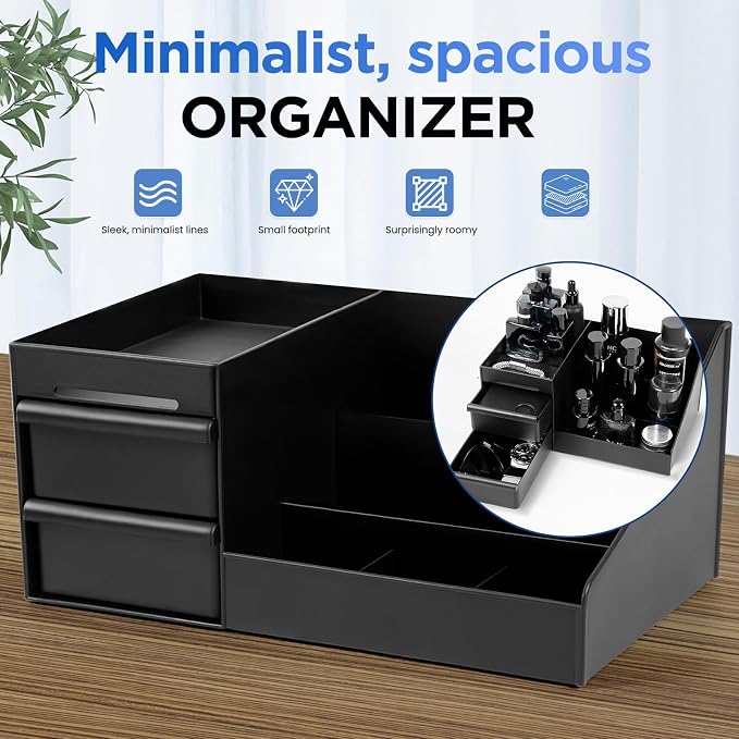 Cologne Organizer for Men，Perfume Organizer，Bathroom Organizer，Men Gifts | Bathroom Counter Organizer，Desk Organizer，Cologne Shelf，Room Decor for Men，Dresser Organizer Countertop，Gifts for Boyfriend - Image 3
