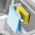 GAViA Sponge Holder for Kitchen Sink, Sink Caddy, Wall Hanging or in-Sink | Removable Sink Rack, Rustproof Brush Holder, Self-Draining Sink Organizer, Inside Sink, Wall-Mounted, White, No Drilling by gaviallc