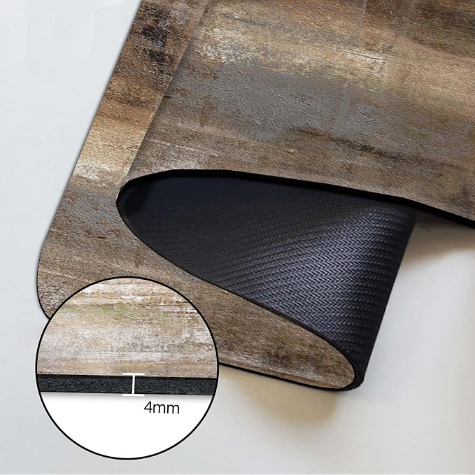 MCALK Dark Brown Kitchen Sink Faucet Mat Splash Guard, Absorbent Quick-Dry Kitchen Sink Mat - Ideal for Splash Guard & Drip Catching with Abstract Art Decor( 1pc 15"x5.5") - Image 6