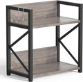 RUILALIFE Spice-Rack-Organizer-Shelf for Kitchen Counter, 2 Tiers Coffee Bar Station Organizer for Countertop，Space Saving Desk Shelving Riser Unit (Grey, Medium) by RUILALIFE
