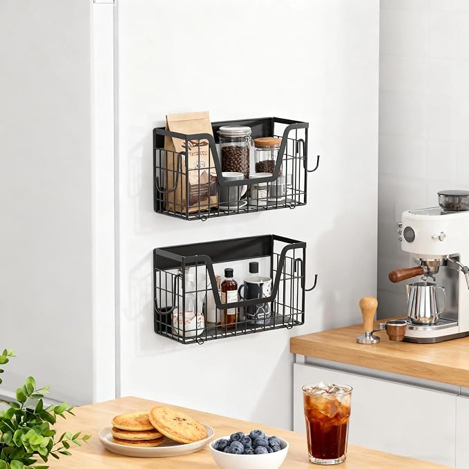 Magnetic Basket for Refrigerator Door,Magnetic Fridge Shelf Storage - 1pc | Versatile Produce & Vegetable Storage Container,Pantry Organizer & Holder,Large Capacity Basket for Kitchen,Cabinet,Pantry - Image 7