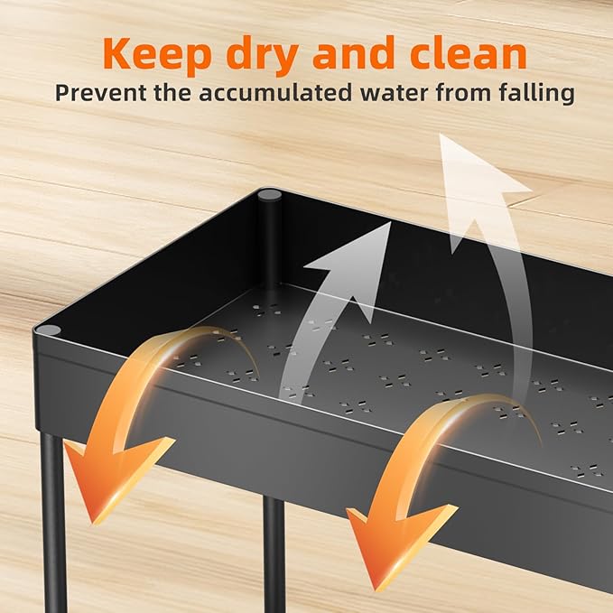 Simple Trending Under Sink Organizer 3 Pack, with Sliding Drawer, Black | 2 Tier Multi-Purpose Pull-Out Cabinet Organizer, Slide Out Storage Shelf for Kitchen Bathroom, Large Capacity, Easy Assembly - Image 5