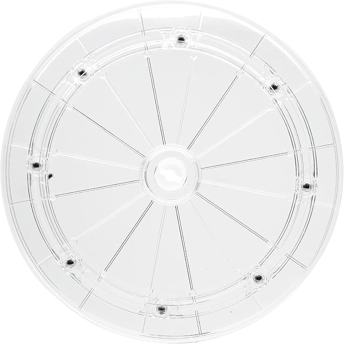 8 Inch 1Pcs Acrylic Turntable Organizer, Clear Rotating | 360 Degree Rotation, Round Turntable, For Kitchen Pantry Table Countertop Cabinet, Decorating by Zorveiio