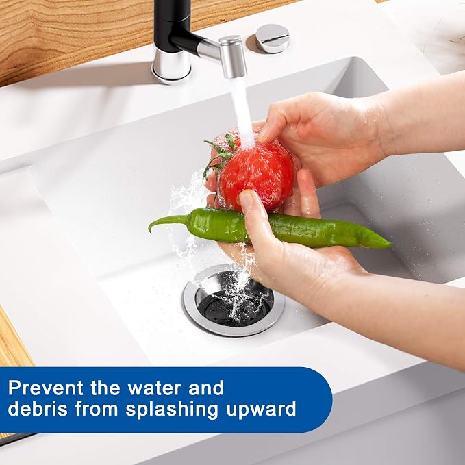 2 PCS Garbage Disposal Splash Guard Sink Baffle, Food Waste Disposer Accessories for Waste King, Whirlaway and GE Models (3 1/8 Inch) by CLEESINK - Image 5