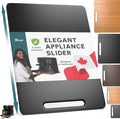 Ibyx Appliance Slider, Sliding Tray for Coffee Maker, 12x16 in, Black | For Coffee Maker & Heavy Kitchen Appliances, Easy Slide, Made of Premium Bamboo, Space-Saving Kitchen Organizer 40lb Capacity by Ibyx