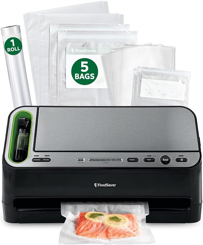 FoodSaver V4400 2-in-1 Vacuum Sealer Machine with Automatic Vacuum Sealer Bag Detection and Starter Kit by Unknown