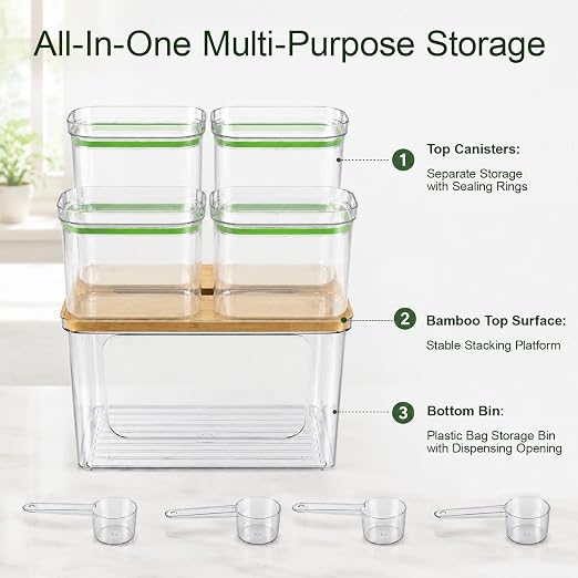 5-in-1 Trash Bag Dispenser, Laundry & Dishwasher Pods Storage Container | Space-Saving Under Sink Garbage Bag Dispenser for 13/30/33 Gallon Bags & Laundry Room Storage. Home Organization Must Haves! - Image 7