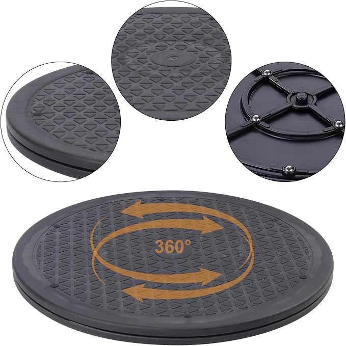 6 Pack 12 Inch Lazy Susan Turntable, Heavy Duty Lazy Susan Turntable Organizer, Premium 12 Inch Rotating Swivel Stand for Table Top, Kitchen, and More - Image 3