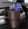 Car Cup Holder Hook, Auto Door Window Mount Drink Holder Bottle Organizer with Air Vent Clips, Universal Vehicle Hanging Beverage Holders for Coffee Water Bottles Soda Cans (Brown) by Unknown