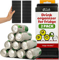 Cooks Innovations Drink Organizer for Fridge, 2 Pack Soda Can Refrigerator Organizers and Storage, Beer-Wine-Water Bottle Holder, Fridge Monkey - Durable Non-Slip & Roll by CooksInnovations