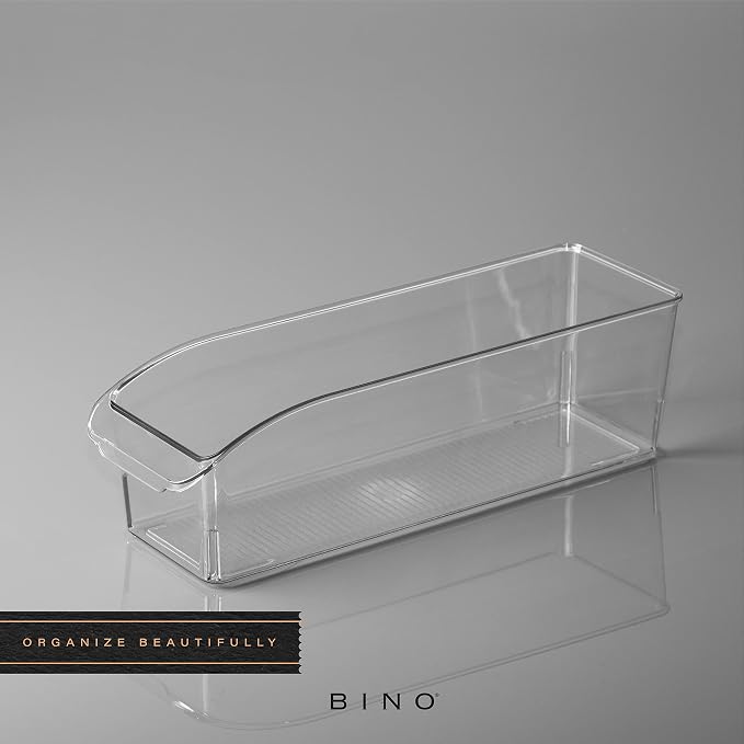 BINO | Plastic Storage Bins, Small | THE CURVE COLLECTION | Multi-Use Organizer Bins | Storage Containers Kitchen, Pantry and Home Organization | Fridge Organizers | Pantry Organization and Storage - Image 6