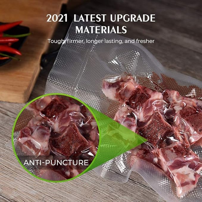Vacuum Sealer Bags 8"x10' 2 Rolls | Commercial Grade, BPA Free, Freezer Bags, Puncture Prevention, Sous Vide Compatible,Kitchen Gadgets,Kitchen Essentials - Image 2