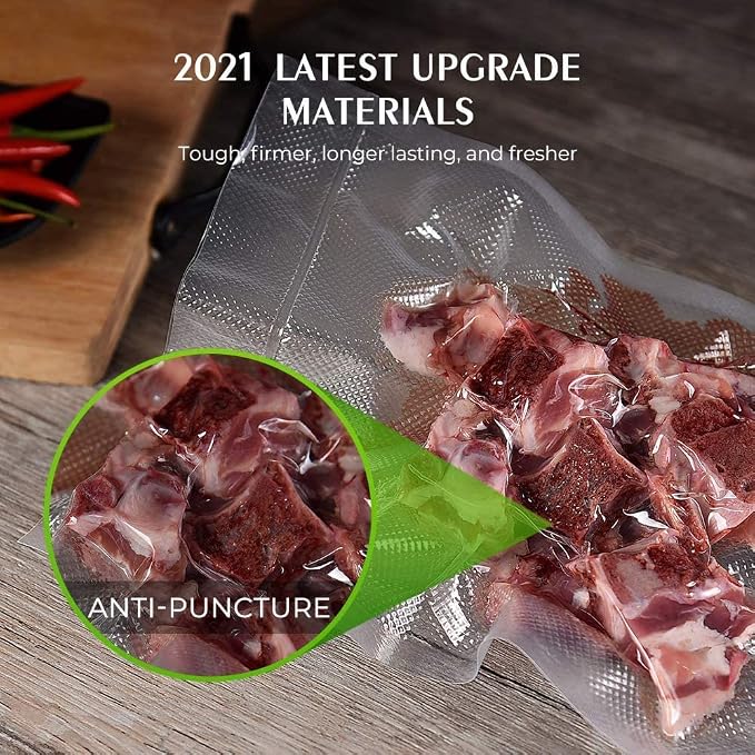 Vacuum Sealer Bags, 6 Rolls 11"x20', 120Feet | Commercial Grade, BPA Free, Customized Size, Sous Vide Cooking, Puncture Prevention, Kitchen Essentials, Kitchen Gadgets - Image 2