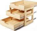 Pull Out Cabinet Organizer, 23''W×21''D Sliding Drawers for Cabinets, 3 Tier Soft Close Slide Out Wooden Pull out Drawers, Base Cabinet Organization for Kitchen, Pantry, Bathroom by Gsskny