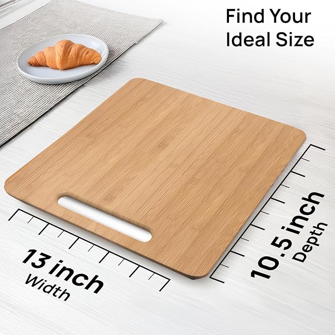 Ibyx Appliance Slider, Sliding Tray for Coffee Maker, 13x10.5 in, Natural | For Coffee Maker & Heavy Kitchen Appliances, Easy Slide, Made of Premium Bamboo, Space-Saving Kitchen Organizer 40lb Capacity - Image 2