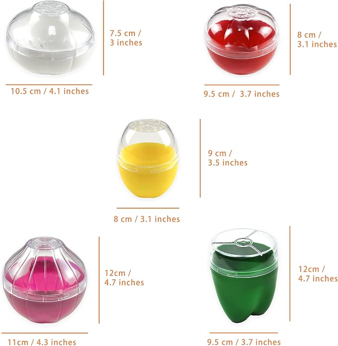 Fruit and Vegetable Shaped Savers Storage Containers for Fridge Vegetable | Magicaleast Onion Tomato Lemon Green Pepper and Garlic Containers - Image 3