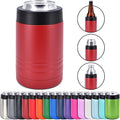 Clear Water Home Goods 4-in-1 12 oz Can Cooler Maroon | Double Wall Vacuum Insulated 18/8 Stainless Steel, Fits 12 oz Cans & Bottles and 16 oz Cans, Powder Coated Finish by ClearWaterHomeGoods