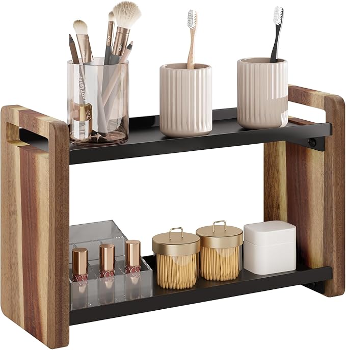 Bathroom Counter Organizer, Bathroom Sink Organizer, Vanity Shelf | Bathroom Organizers and Storage, Bathroom Countertop Organizer, Counter Shelf, Cologne Stand, Perfume Stand, Bathroom Decor by UJQSUN