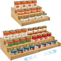 Artcochan 3 Tier Expandable Bamboo Can Rack Organizer for Pantry，Adjustable Pantry Organizers Holds Up to 24 Soda Cans,Canned Food Storage for Kitchen Cabinet Countertop by Artcochan