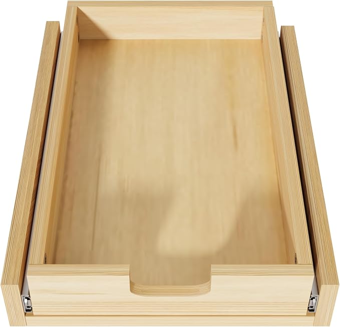 Pull Out Cabinet Organizer, 11''W×21''D Sliding Drawers for Cabinets, Soft Close Slide Out Wooden Pull out Drawers, Base Cabinet Organization for Kitchen, Pantry, Bathroom - Image 2