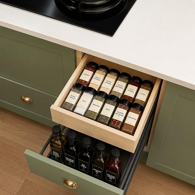 Pre-Assembled Pull Out Cabinet Drawer with L-Brackets No Shelf Required | All 3/4" Solid Wood Construction Soft Close Slide（20''W x 21''D） - Image 3