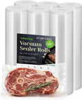 Vacuum Sealer Bags, 6 Rolls 11"x20', 120Feet | Commercial Grade, BPA Free, Customized Size, Sous Vide Cooking, Puncture Prevention, Kitchen Essentials, Kitchen Gadgets by xinbaolong