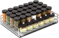 Pull-Out Cabinet Spice Rack Organizer, 14 ⅜"W x 10 ⅜"D x 2 ¾"H | Slim Slide-Out Storage for Spices, Bottles & Jars, Premium Heavy-Duty Steel, Easy Install for Narrow Kitchen Cabinets, Chrome by HOLDN%E2%80%99STORAGE