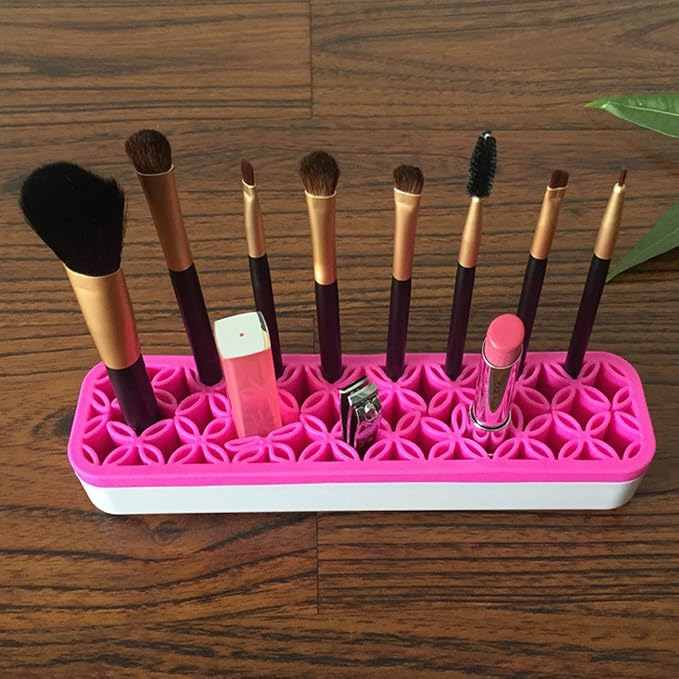 Desktop Organizers ,Cosmetic Storage Box& Desktop Storage Box Pink - Image 2