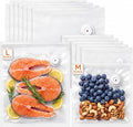 FEPPO Reusable Vacuum Sealer Bags for Food, 20 PCS (10 Medium 8.3"×8.7" + 10 Large 10.2"×11") BPA-Free Food Storage Bags with Air Valve, Leak-Proof & Odor-Resistant for Freshness Preservation by FEPPO