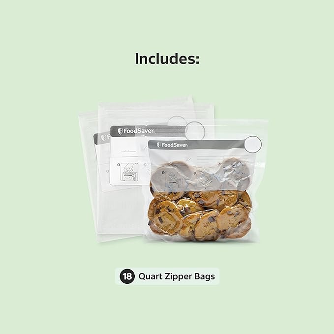 FoodSaver 1-Quart BPA-Free Multilayer Construction Vacuum Zipper Bags - Image 6