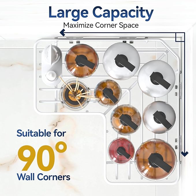 Corner Shower Caddy Adhesive, 100% Rustproof Shower Organizer, No Drill Shower Shelf for Inside Shower, Wall-Mounted Shower Storage for Homes (2 Pack, White) - Image 3