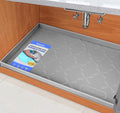Waterproof Under Sink Mat 22" x 22" Silicone Mat Cabinet Protector | Heavy Duty Deep Drip Tray, Extra Thick Non Slip Liner for Kitchen & Bathroom, Pets, Organizer, Storage, Boots, Home Essential by SIKADEER