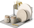 Umbra Sling Dish Drying Rack, Space Saving Foldable Storage, White by Umbra