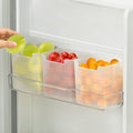Refrigerator Organizer Box, Fridge Side Door Storage Containers Plastic Translucent Pack of 3 by Poeland