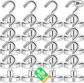 Magnetic Hooks 170Lbs Heavy Duty Magnets with Hook for Cruise Cabin | Strong Magnet Hooks for Hanging Super Metal Magnetic Hanger for Grill Fridge Kitchen Pack of 20 by MIKEDE