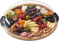 FARBERWARE Build-a-Board Cutting Board with Single Compartment and Clear Locking Lid for Charcuterie, Snacks, and More, Bamboo by Farberware