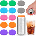 Silicone Soda Can Cover Lids, 12 Pack Reusable Soda Can Lids Beer Can Covers Pop Can Covers, BPA Free Silicone Can Cover, Stopper and Protector for Beer, Beverage, Juice, Fits Standard Cans by MECHEER
