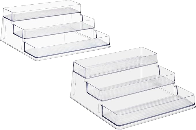 Sorbus 3-Tier Pantry Spice Organizer, 2 Pack | Seasoning Organizer for Cabinet, Spice Rack, Condiment Organizer, For Pantry & Refrigerator - Image 7