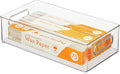 iDesign Stackable Fridge Bin | Storage Bin for Freezer or Pantry Organization, Clear, Made in USA by iDesign