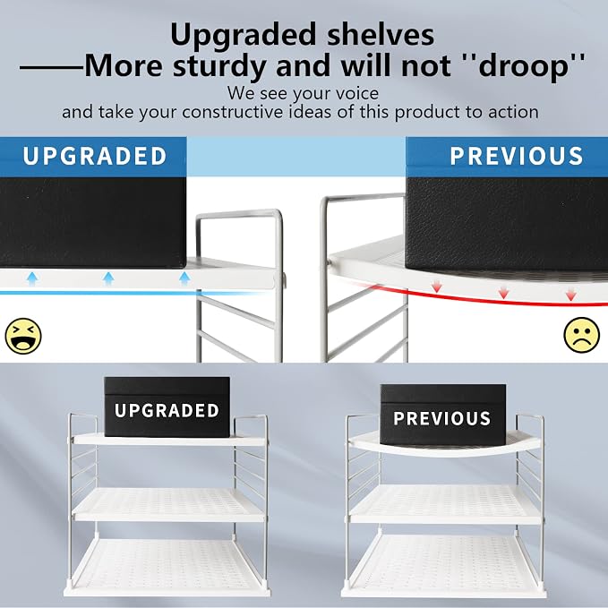 Upgraded Cabinet Organizers - Divided Compartment Holder for Plastic Bag, Wrap, Foil, Snack and Box - Kitchen Organization Under Sink Storage Suitable - Image 5
