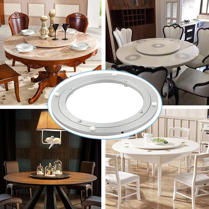 Aluminum Heavy Duty Lazy Susan Rotating Turntable Bearing Swivel Plate Hardware for Dining-Table (6 inch) - Image 6