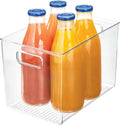iDesign Linus BPA-Free Plastic Deep Kitchen Storage Bin, Clear | With Handles, 12" x 8" x 7.75" by iDesign