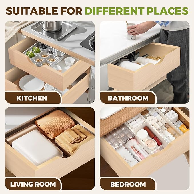 Pull Out Drawers for Cabinet Wood 27" W x 23" D Slide Out Organizer | Pull Out Cabinet Organizer, Solid Wood with Soft Close Bottom Rails, 57 LB Capacity, Waterproof Coating Suit Kitchen Bathroom - Image 7