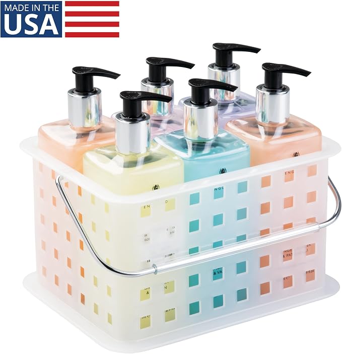 InterDesign iDesign Small Shower Caddy, Clear Frost (Pack of 9) - Image 2