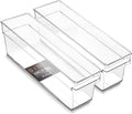 BINO | Plastic Storage Bins, Small | THE HANDLER COLLECTION | Multipurpose Organizer Bins | Kitchen Pantry Organizers and Storage | Clear Containers for Organizing Home | Freezer Organizer by BINO