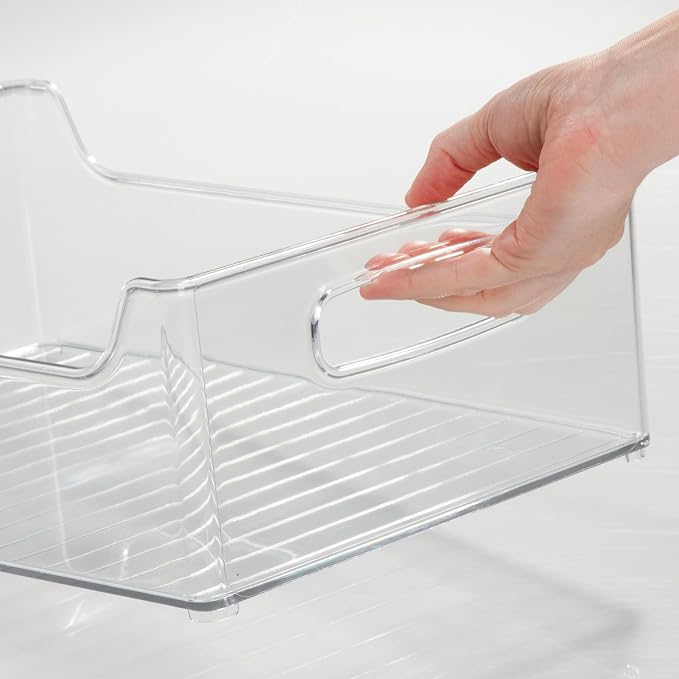 iDesign Stackable Storage Bin with Handles, Clear | For Pantry or Fridge, Made in USA - Image 8