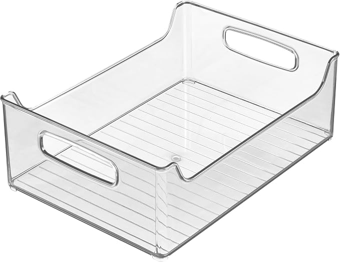 iDesign Stackable Clear Plastic Storage Bin, 4-Pack | Kitchen Organizers, For Fridge, For Cabinet, For Pantry - Image 10