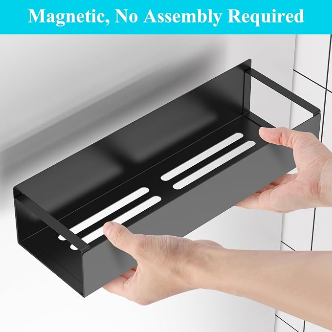 Metal Magnetic Water Bottle Holder for Refrigerator, Cup Holder Organizer for Stanley and Tumbler for Kitchen, 4 Pack, Jet Black - Image 3