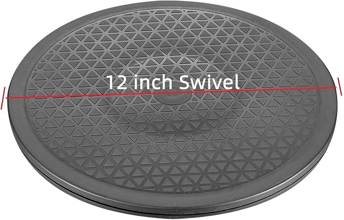 Heavy Duty Rotating Swivel Stand with Steel Ball Bearings - Lazy Susan Spray Paint Turntable for Flat Panel Monitors, Potted Plants,TV's, Sculpture, Speakers (12 inch-2pack) - Image 2
